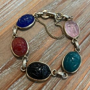 Vintage Coro Scarab Bracelet